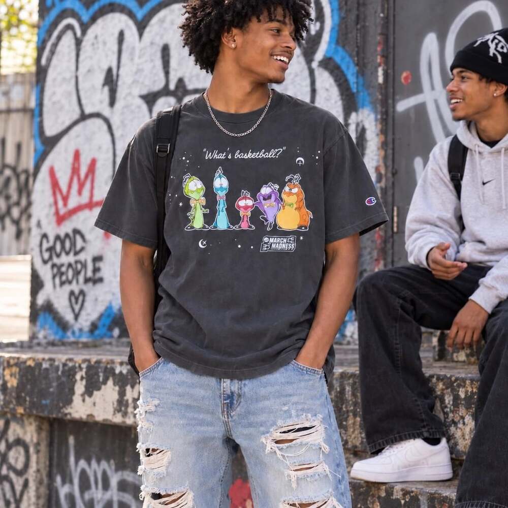 Champion x Space Jam March Madness What's Basketball T-Shirt